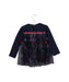 A Navy Long Sleeve Dresses from Baker by Ted Baker in size 18-24M for girl. (Back View)