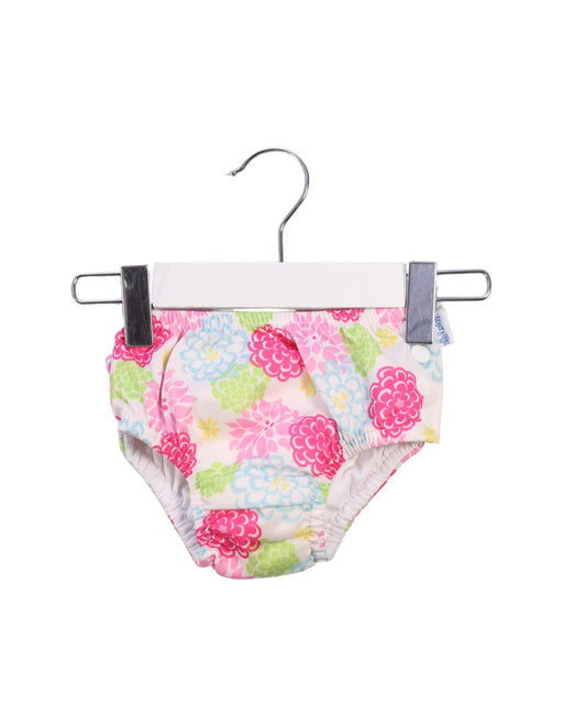 A Pink Swim Diapers from i play in size 6-12M for girl. (Front View)