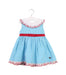 A Blue Sleeveless Dresses from Dolce Petit in size 2T for girl. (Front View)
