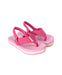 A Pink Sandals from Reef in size 12-18M for girl. (Front View)