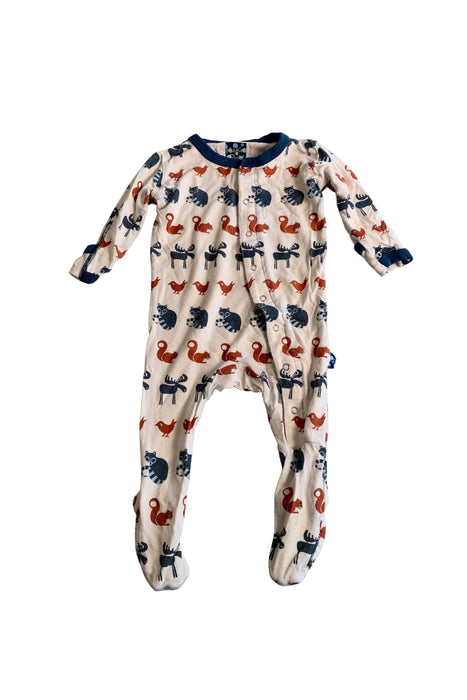 A Multicolour Onesies from KicKee Pants in size 0-3M for boy. (Front View)