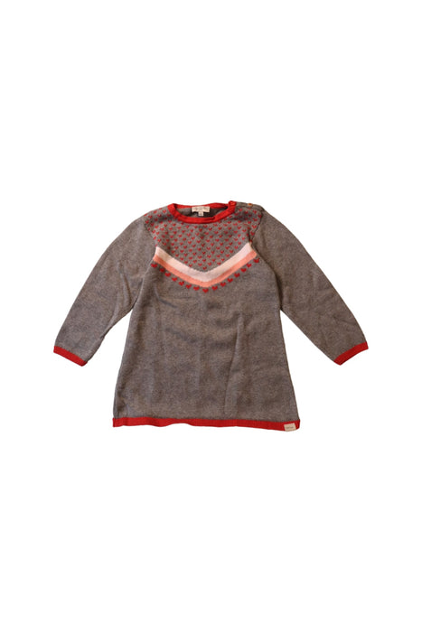 A Grey Sweater Dresses from Paul Smith in size 2T for girl. (Front View)