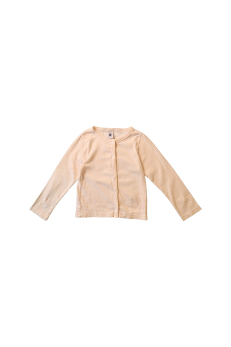A White Cardigans from Petit Bateau in size 18-24M for girl. (Front View)