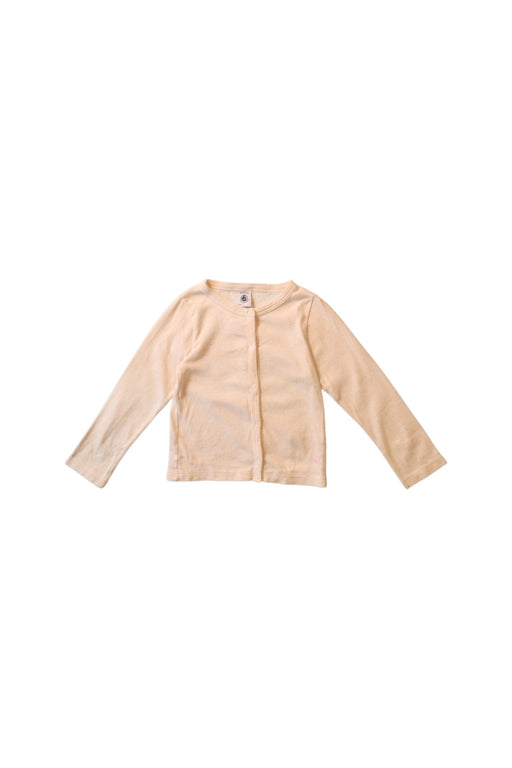 A White Cardigans from Petit Bateau in size 18-24M for girl. (Front View)