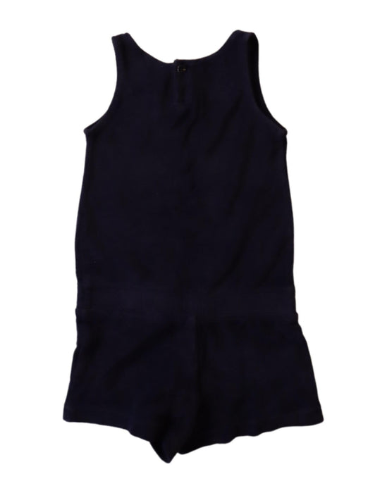 A Navy Sleeveless Rompers from Vilebrequin in size 4T for girl. (Back View)