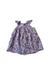 A Blue Sleeveless Dresses from Jacadi in size 6-12M for girl. (Front View)