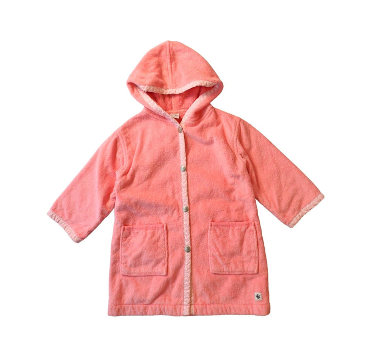 A Pink Cover Ups from Petit Bateau in size 2T for girl. (Front View)