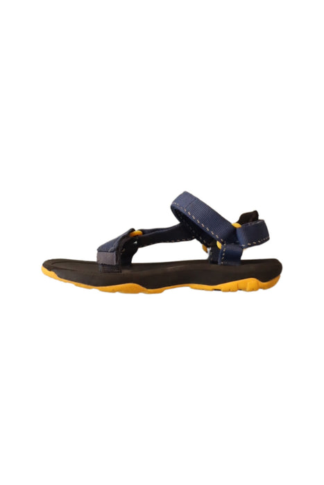 A Blue Sandals from Teva in size 7Y for boy. (Back View)