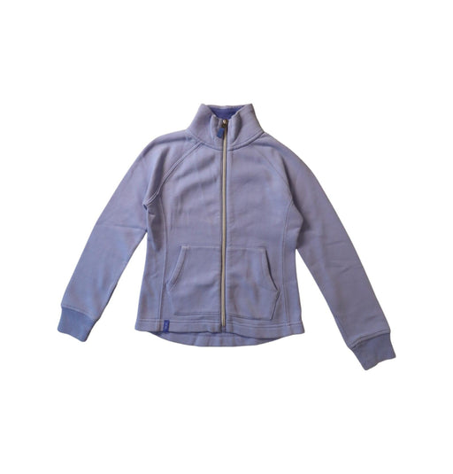 A Blue Lightweight Jackets from Polo Ralph Lauren in size 7Y for girl. (Front View)