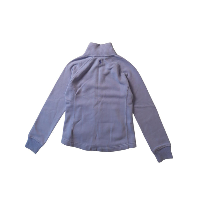 A Blue Lightweight Jackets from Polo Ralph Lauren in size 7Y for girl. (Back View)