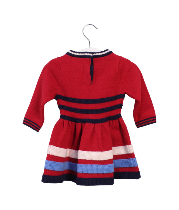 A Red Sweater Dresses from Chickeeduck in size 6-12M for girl. (Back View)