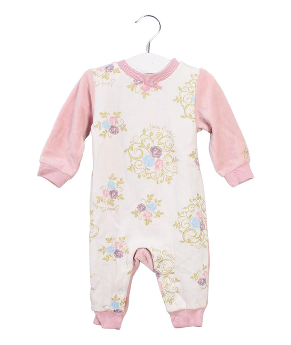 A Pink Long Sleeve Jumpsuits from Juicy Couture in size 3-6M for girl. (Front View)