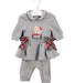 A Grey Long Sleeve Jumpsuits from Nicholas & Bears in size Newborn for girl. (Front View)