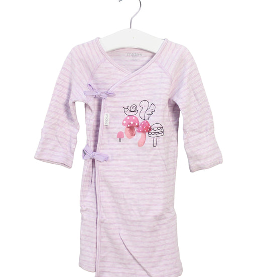 A Purple Long Sleeve Dresses from Mides in size 0-3M for girl. (Front View)