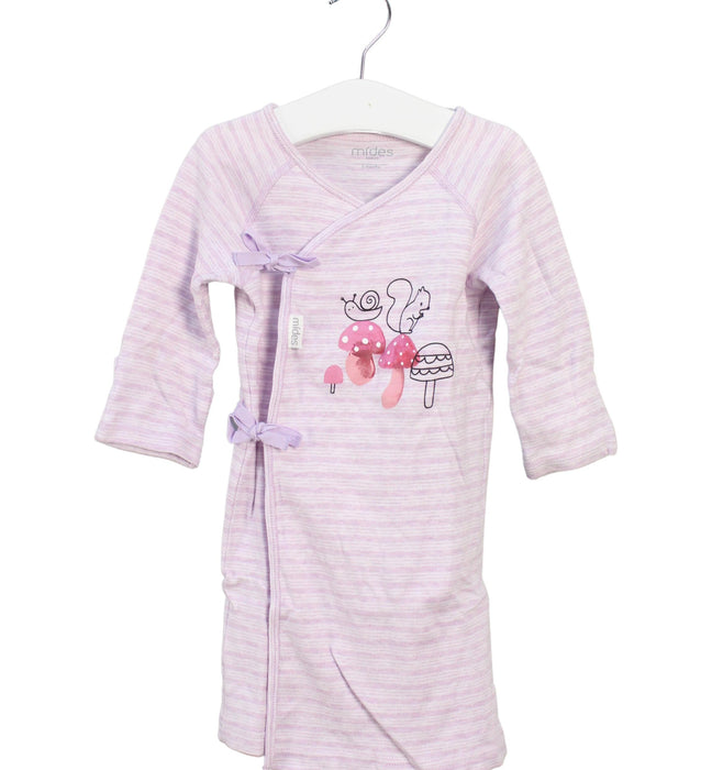 A Purple Long Sleeve Dresses from Mides in size 0-3M for girl. (Front View)