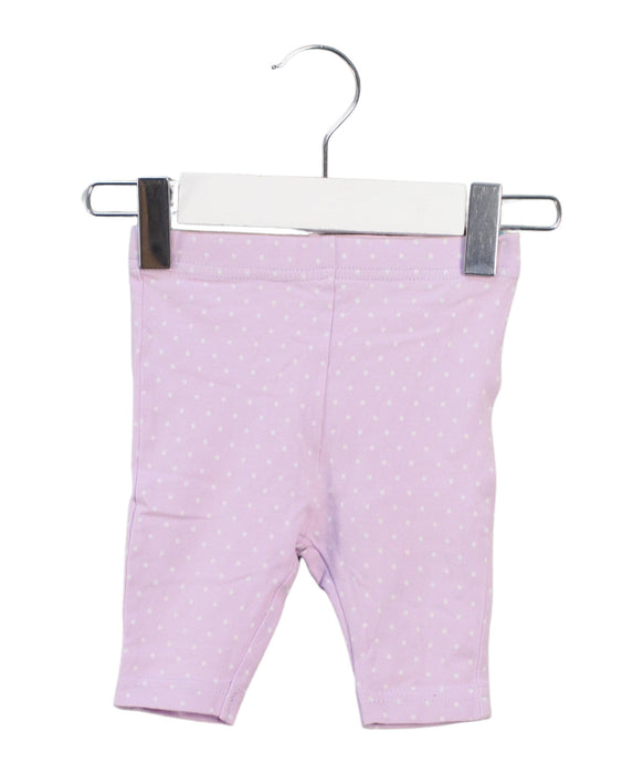 A Pink Leggings from Mides in size 3-6M for girl. (Front View)