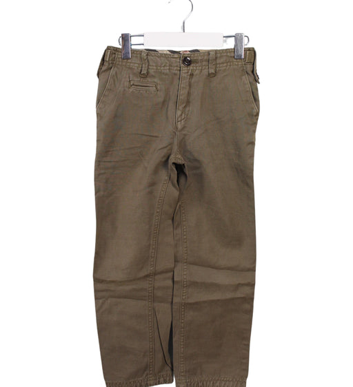 A Green Casual Pants from Burberry in size 6T for boy. (Front View)