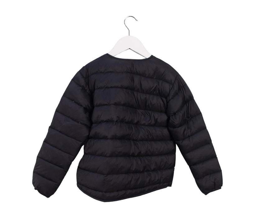 A Black Puffer/Quilted Jackets from BAPE KIDS in size 7Y for boy. (Back View)