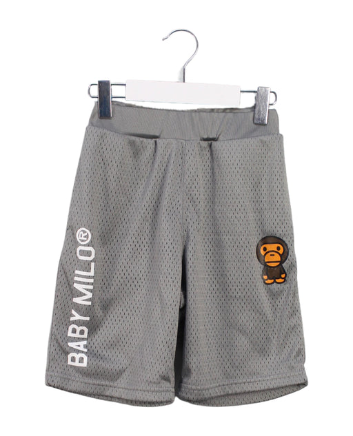A Grey Shorts from BAPE KIDS in size 5T for boy. (Front View)