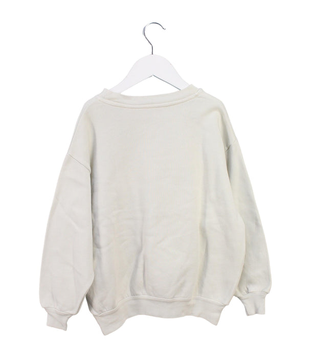 A White Crewneck Sweatshirts from The Animals Observatory in size 6T for neutral. (Back View)