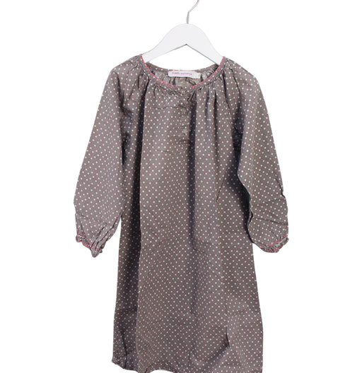 A Grey Long Sleeve Dresses from Little Mercerie in size 8Y for girl. (Front View)