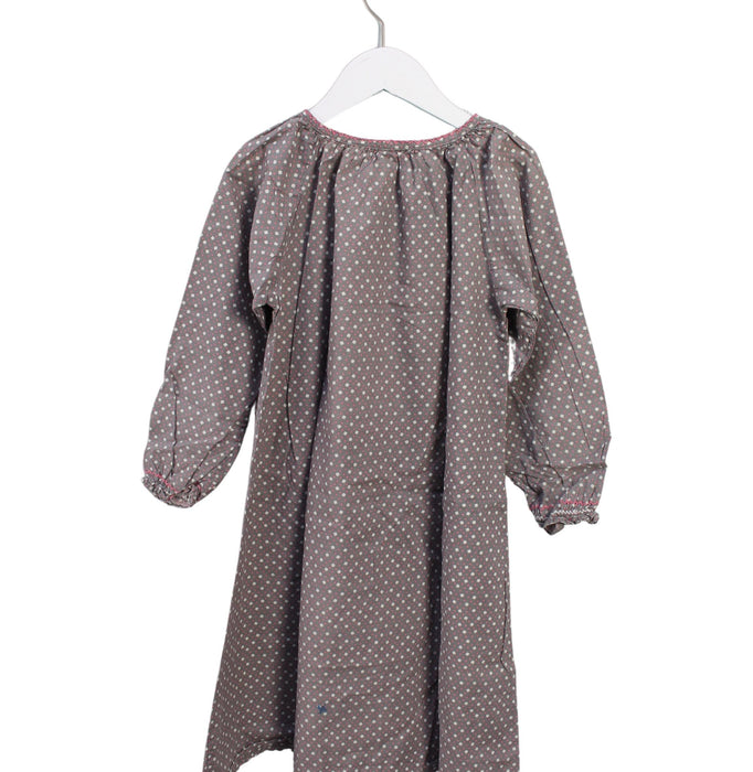 A Grey Long Sleeve Dresses from Little Mercerie in size 8Y for girl. (Back View)