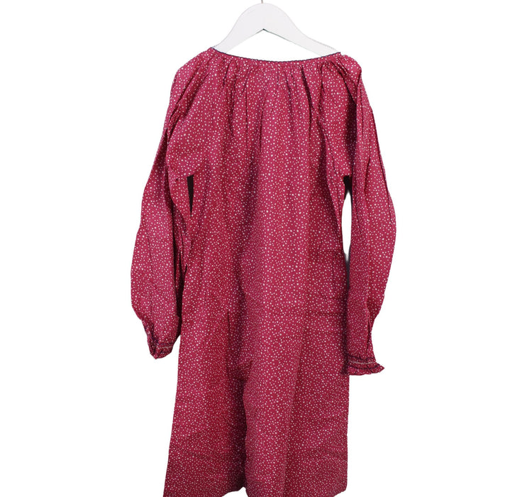 A Red Long Sleeve Dresses from Little Mercerie in size 12Y for girl. (Back View)