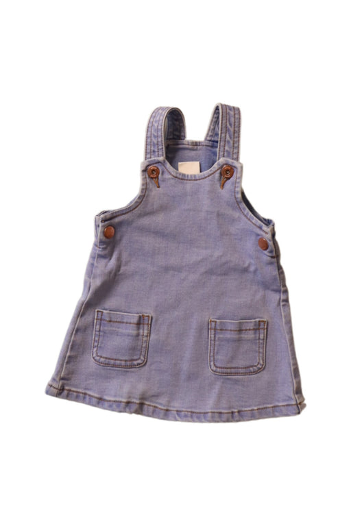 A Blue Overall Dresses from Seed in size 3-6M for girl. (Front View)