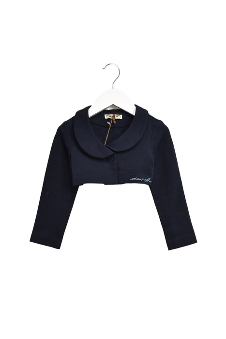 A Navy Lightweight Jackets from MiMiSol in size 3T for girl. (Front View)