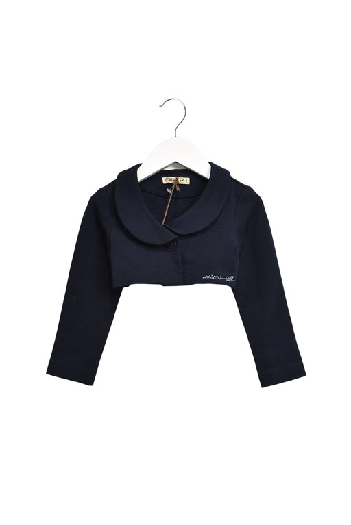 A Navy Lightweight Jackets from MiMiSol in size 3T for girl. (Front View)