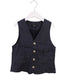 A Blue Vests from Comme Ca Ism in size 5T for boy. (Front View)