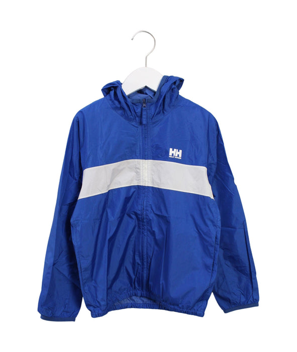 A Blue Lightweight Jackets from Helly Hansen in size 7Y for boy. (Front View)