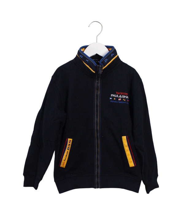 A Black Lightweight Jackets from Paul & Shark in size 8Y for boy. (Front View)