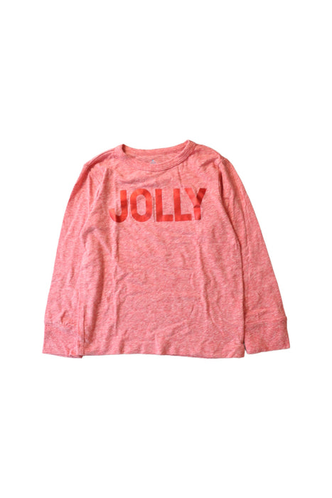 A Red Long Sleeve Tops from Crewcuts in size 3T for girl. (Front View)