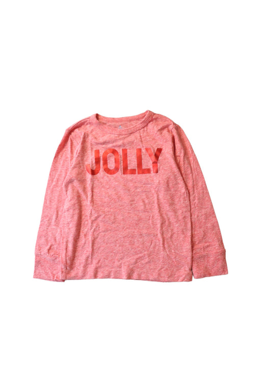 A Red Long Sleeve Tops from Crewcuts in size 3T for girl. (Front View)
