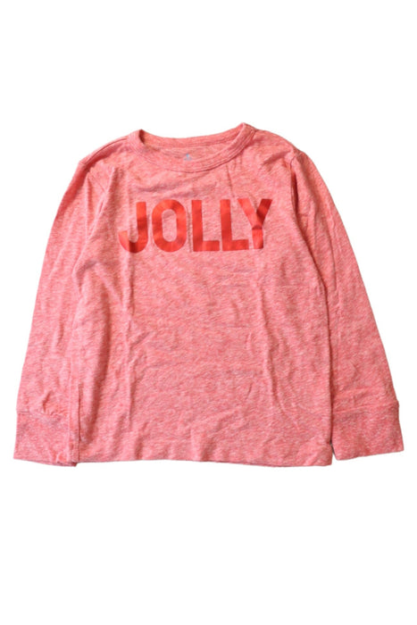 A Red Long Sleeve Tops from Crewcuts in size 3T for girl. (Front View)
