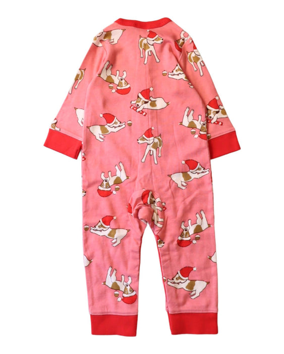 A Pink Long Sleeve Jumpsuits from Boden in size 6-12M for girl. (Back View)