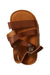 A Brown Sandals from Seed in size 6-12M for girl. (Back View)