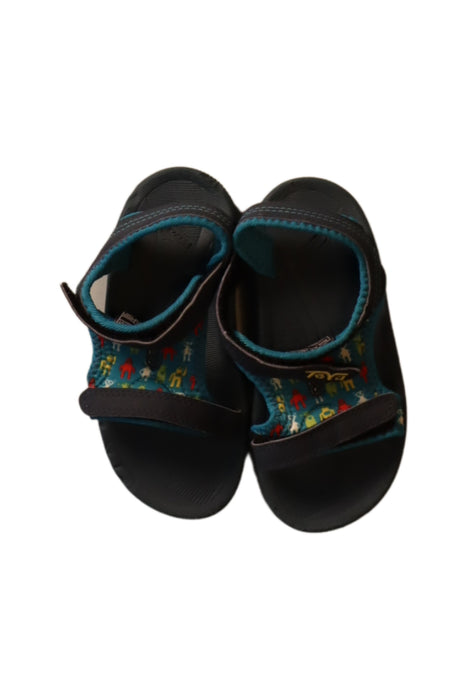 A Teal Sandals from Teva in size 4T for boy. (Front View)