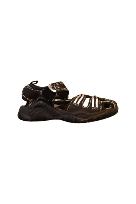 A Black Sandals from Primigi in size 4T for boy. (Back View)