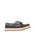 A Navy Loafers & Moccasins from Sperry in size 5T for boy. (Back View)