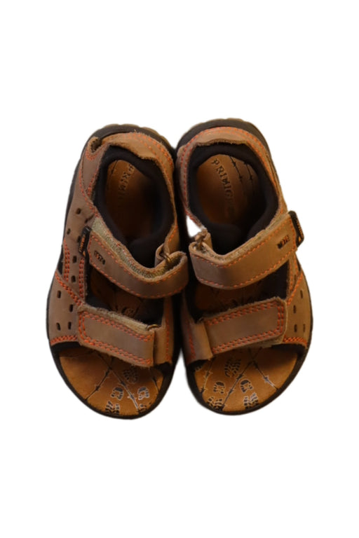 A Brown Sandals from Primigi in size 4T for boy. (Front View)