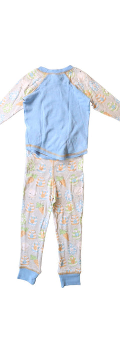 A Blue Pyjama Sets from Munki Munki in size 2T for boy. (Back View)