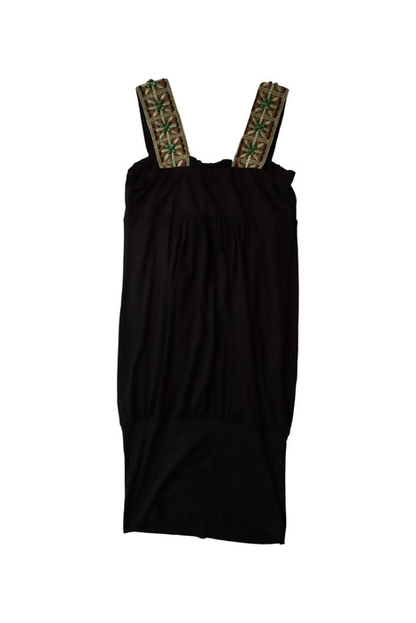 A Black Sleeveless Dresses from Maternal America in size M for maternity. (Back View)