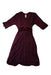 A Purple Long Sleeve Dresses from Maternal America in size L for maternity. (Back View)