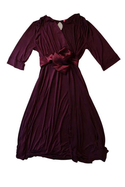 A Purple Long Sleeve Dresses from Maternal America in size L for maternity. (Front View)