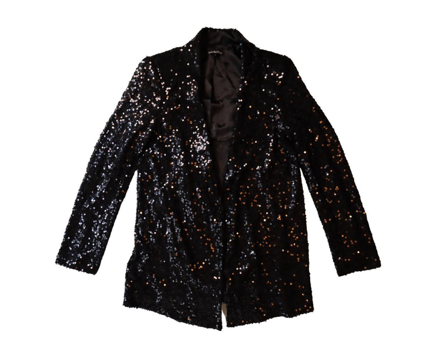 A Black Blazers from Isabella Oliver in size L for maternity. (Front View)