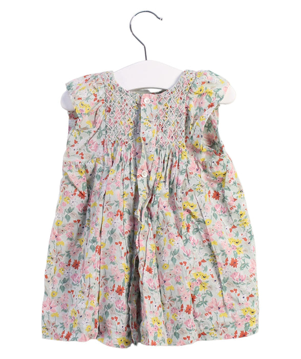 A White Sleeveless Dresses from Bonpoint in size 6-12M for girl. (Back View)