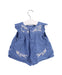 A Blue Sleeveless Tops from Bonpoint in size 2T for girl. (Back View)