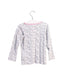 A Blue Long Sleeve Tops from Petit Bateau in size 4T for girl. (Back View)